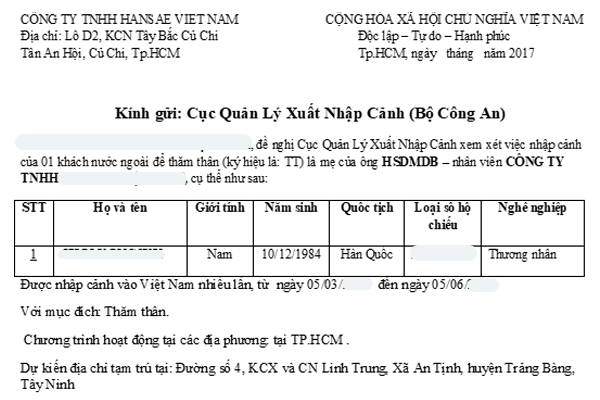 Visa thăm thân Việt Nam_Nhị Gia